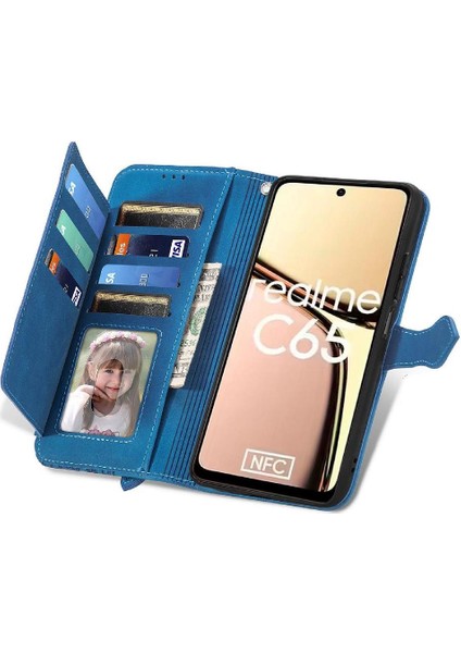 Realme C65 Cüzdan Çok Renkli Çoklu Kart Yuvası Iş Çevirme Için Flip Case (Yurt Dışından) fiyatları