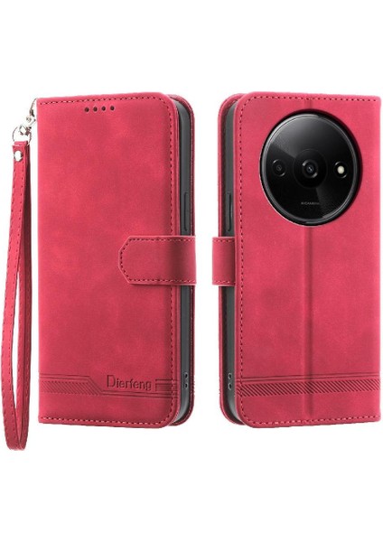 Xiaomi Redmi A3 Bileklik Premium Kart Yuvaları Için Flip Case Manyetik Nakit (Yurt Dışından) modelleri