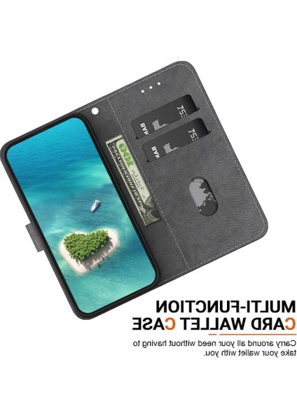 Realme Gt Neo6 Se Kelebek Çiçek Boyalı Cüzdan Pu Deri Kart (Yurt Dışından)