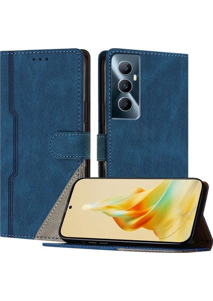 Realme C65 Cüzdan Kılıfı Pu Deri Kart Kılıfı ile Uyumludur El Standı Özelliği (Yurt Dışından)