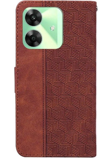 Realme Not 60 Cüzdan Kapak Premium Pu Deri Kickstand Için Flip Case (Yurt Dışından)
