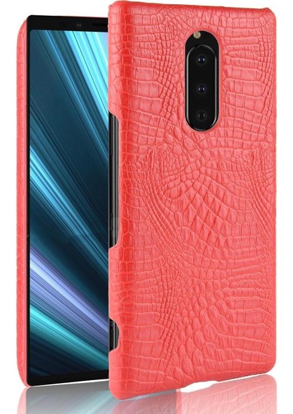 Sony Xperia 1 Koruyucu Kapak Klasik Timsah Için Şık Klasik Kılıf (Yurt Dışından)