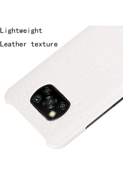 Şık Klasik Durumda Xiaomi Poco X3 Nfc Klasik Timsah Moda Anti (Yurt Dışından)