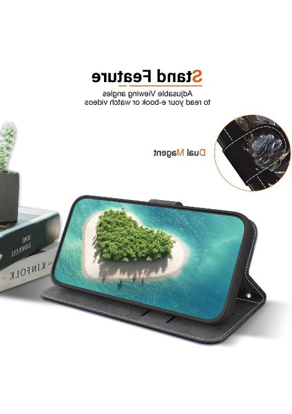 Realme C63 Manyetik Kapatma Cüzdan Kart Yuvaları Pu Deri Çiçek Için Kılıf (Yurt Dışından)