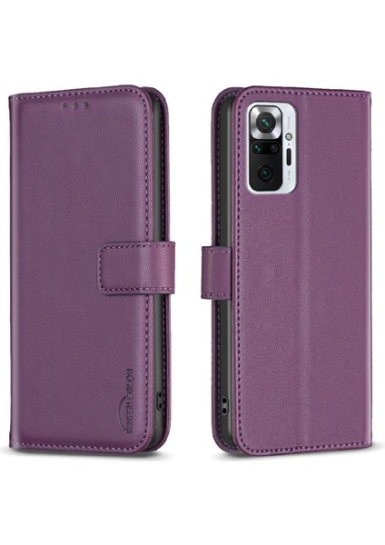 Xiaomi Redmi Not 10 Için Flip Case Pro Max Deri Kılıf Cüzdan Çoklu Kart (Yurt Dışından)