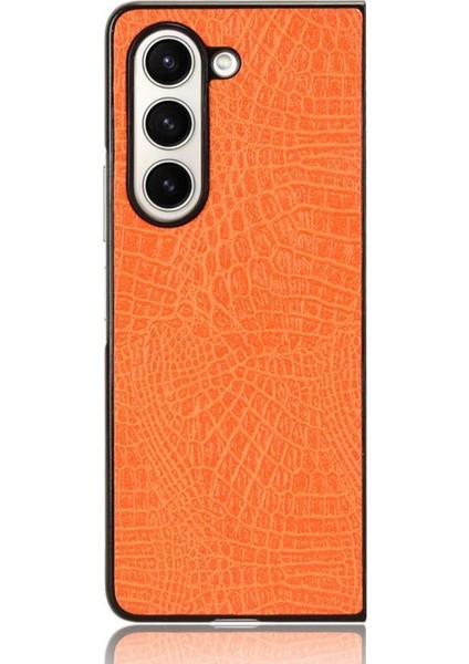 Samsung Galaxy Z Için Şık Klasik Durumda Kat 5 Klasik Timsah Moda (Yurt Dışından)