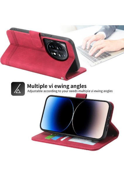 Oneplus 11 Bileklik Premium Manyetik Kapatma Kart Yuvaları Için Flip Case (Yurt Dışından)