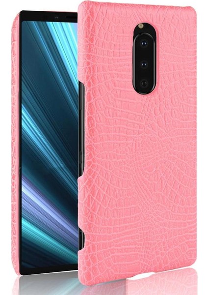 Sony Xperia 1 Koruyucu Kapak Klasik Timsah Için Şık Klasik Kılıf (Yurt Dışından)