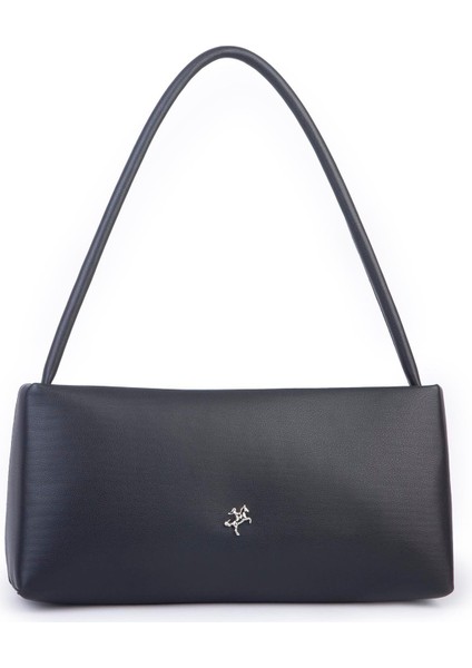 Kadın Basic Baget Omuz ve Çapraz Çanta Siyah Dona (27X12 cm )