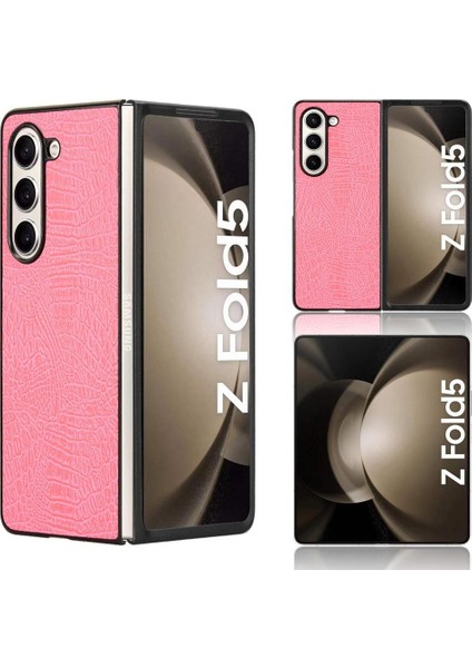 Samsung Galaxy Z Için Şık Klasik Durumda Kat 5 Klasik Timsah Moda (Yurt Dışından)