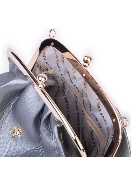 Mini Omuz ve Çapraz Vintage Burslu Çanta (23X15 Cm) Gümüş Victoria fırsatları