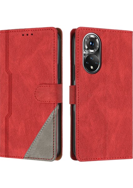 Honor 50 Pro Cüzdan Kılıfı Pu Deri Kart Kılıfı ile Uyumludur El Standı Özelliği (Yurt Dışından)