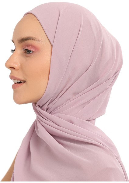 Hazır Pratik Lüks Boru Boneli Şifon Şal-Pudra modelleri