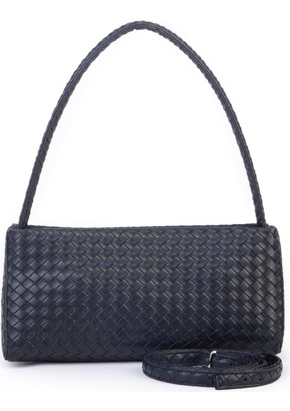 Kadın Basic Baget Omuz ve Çapraz Çanta Siyah Örgülü (27X12 cm ) modelleri