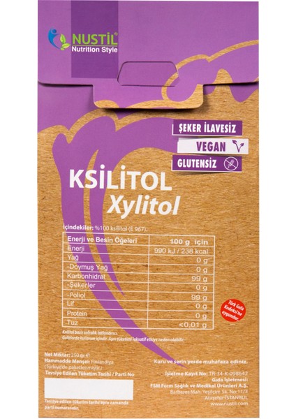 Ksilitol - Xylitol 250 gr x 3 fiyatları