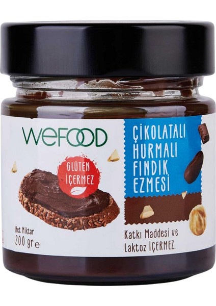 Çikolatalı Hurmalı Fındık Ezmesi (Şekersiz, Katkısız) 200 gr 8682392174341