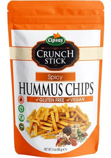 Baharat Aromalı Vegan Glütensiz Zeytinyağlı Fırınlanmış Nohut Cipsi (Hummus Chips)