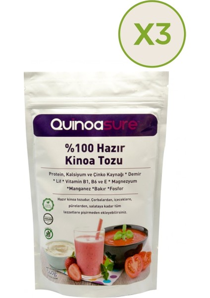 Hazır Kinoa Tozu 340 G x 3
