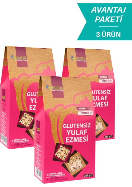 Glutensiz Yulaf Ezmesi 3 x 250 gr
