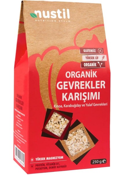 Organik Gevrekler Karışımı 250 g fiyatları
