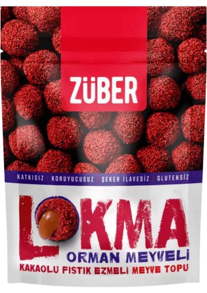 Lokma Orman Meyveli Kakaolu Fıstık Ezmeli Meyve Topu 96 gr x 6 Paket