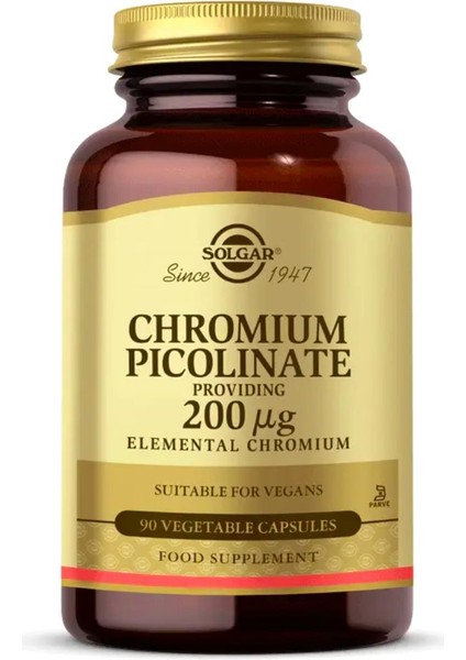 Chromium Picolinate 200Mcg 90 Kapsül