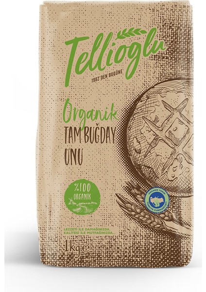 Organik Tam Buğday Unu (1 Kg)
