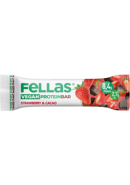 Vegan Protein Bar - Çilekli ve Kakaolu 40G