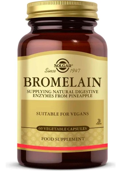 Bromelain Takviye Edici Gıda 150 mg 60 Kapsül