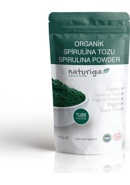 Organik Spirulina Tozu 100 Gr.