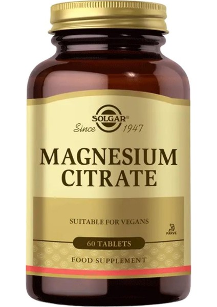 Magnesium Citrate 200 mg 60 Tablet
