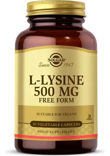L-Lysine 500Mg 50 Tablet