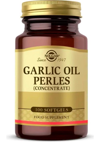 Garlic Oil Perles 100 Kapsül