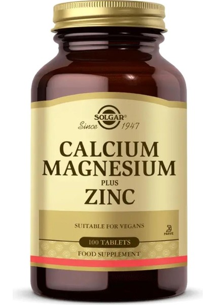 Calcium Magnesium Plus Zinc 100 Tablet