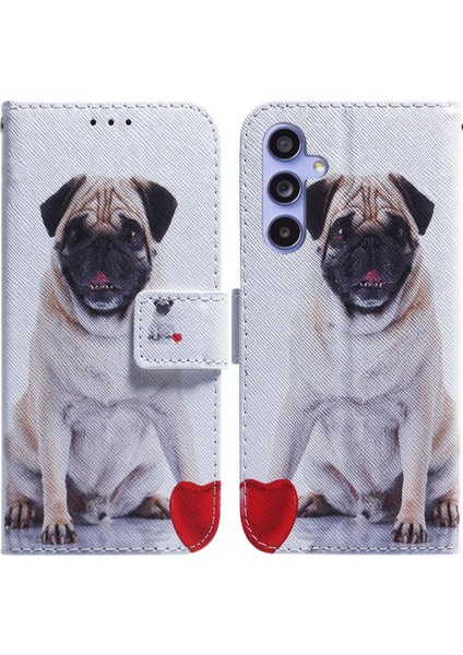 Samsung Galaxy S24 Boyalı Manyetik Kapatma Cüzdan Kart Pu Için Flip Case (Yurt Dışından)