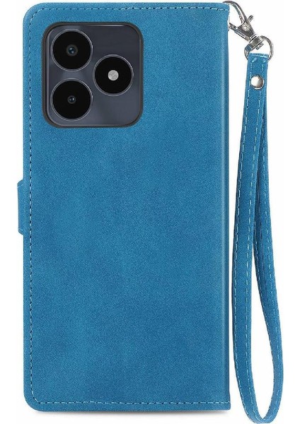Realme Not 50 Çok Renkli Flip Fermuar Tarzı Cüzdan Yuvası Için Flip Case (Yurt Dışından)
