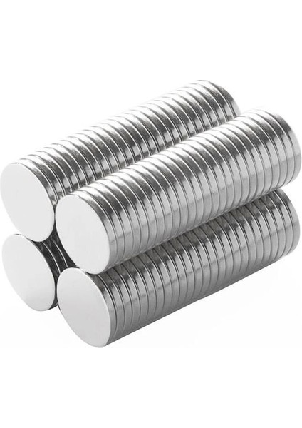 N35 8 x 3 mm Neodyum Mıknatıs 1000 Adet, Yuvarlak, Nikel Kaplamalı