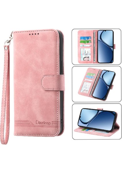 Realme C63/C61 Nakit Cep Premium Bileklik Manyetik Kart Için Flip Case (Yurt Dışından)