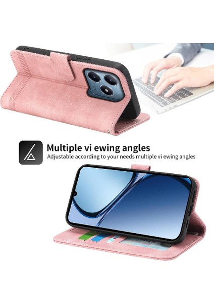 Realme C63/C61 Nakit Cep Premium Bileklik Manyetik Kart Için Flip Case (Yurt Dışından)