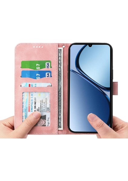 Realme C63/C61 Nakit Cep Premium Bileklik Manyetik Kart Için Flip Case (Yurt Dışından)