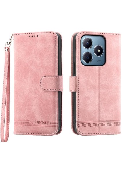 Realme C63/C61 Nakit Cep Premium Bileklik Manyetik Kart Için Flip Case (Yurt Dışından)