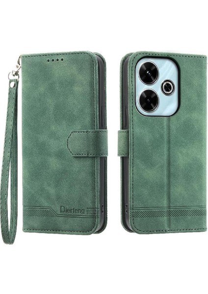 Xiaomi Poco M6 Pro 4g Manyetik Kapatma Için Flip Case Bileklik Nakit Kart (Yurt Dışından) modelleri