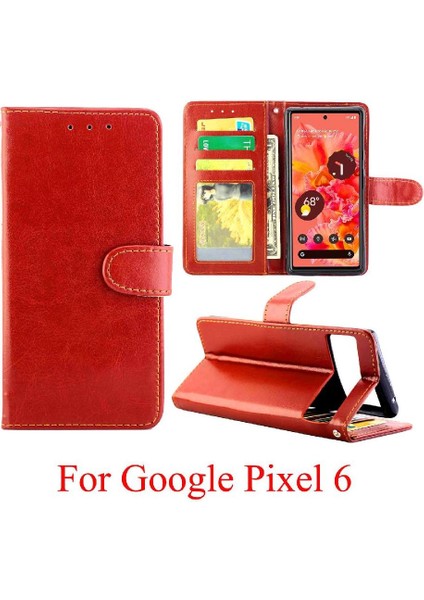 Google Piksel 6 Kart Tutucu Kickstand Pu Deri Manyetik Için Flip Case (Yurt Dışından) fiyatları