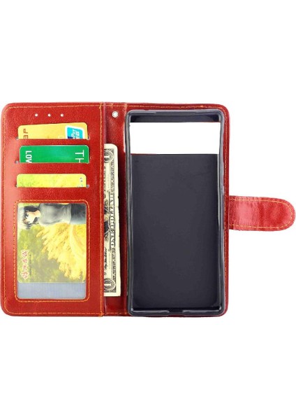 Google Piksel 6 Kart Tutucu Kickstand Pu Deri Manyetik Için Flip Case (Yurt Dışından) fırsatları
