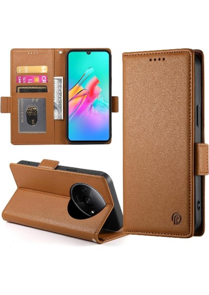Xiaomi Redmi A3 Günlük Kullanım Için Flip Case Cüzdan Iş Çevir Kart Yuvaları (Yurt Dışından)