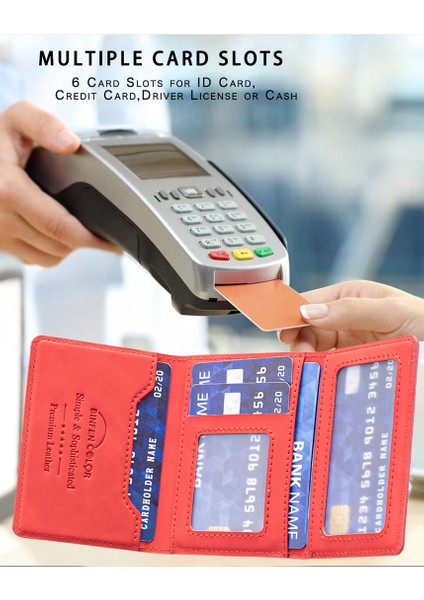 iPhone 16/15/14/13/12 Serisi Için 6 Kart Yuvası ve Destek Standı Fonksiyonlu Manyetik Deri Kart Tutucu (Yurt Dışından) fırsatları