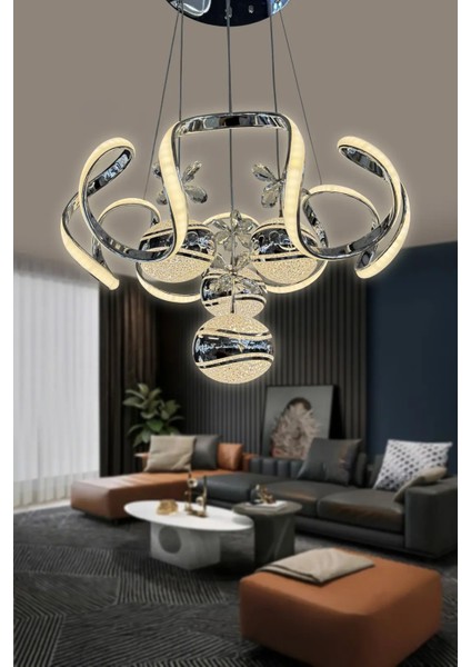 Eliza 4 Top Modern Salon - Oturma Odası (Işık Gücü Yüksek) LED Avize modelleri