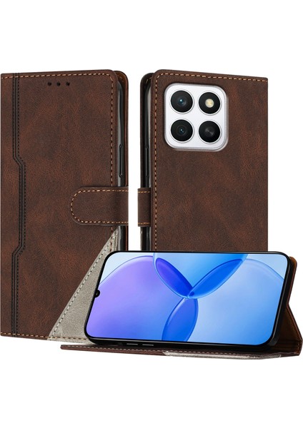 Honor X8C Cüzdan Kılıfı Pu Deri Kart Kılıfı ile Uyumludur El Standı Özelliği (Yurt Dışından)