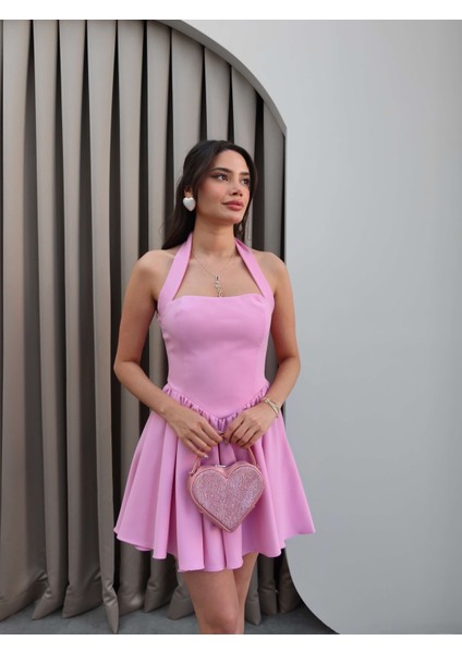 Boyundan Bağlamalı Mini Elbise fiyatları