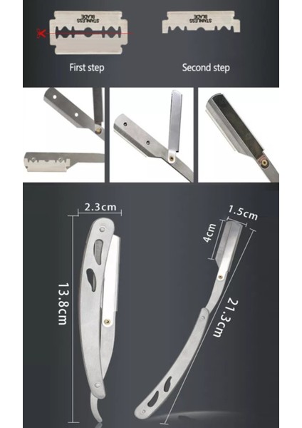 U3 Full Metal Ustura + F10 Fırça + Kase + 5 Adet Platinum Yaprak Jilet